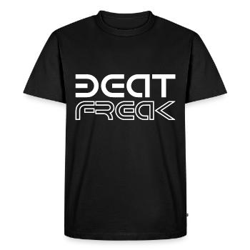 Techno - Techno music - beat freak - Men's Premium Organic T-Shirt - black - Front - Nico (187cm)
