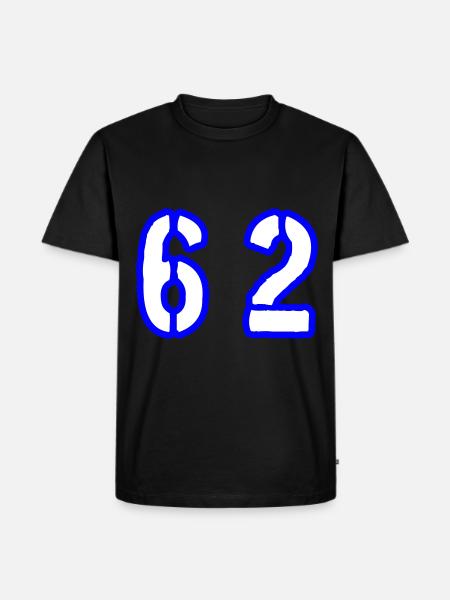 62 Symbole numérique - T-shirt Premium bio Homme - noir