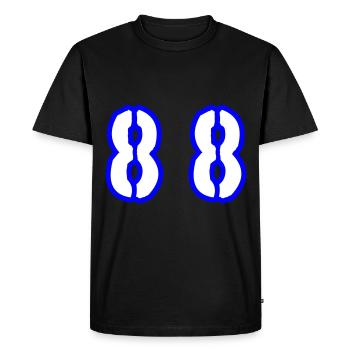88 Number Symbol - Men's Premium Organic T-Shirt - black - Front - Nico (187cm)