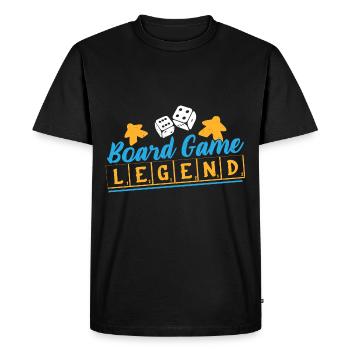 Board Game Nerd Gifts Board Games - Men's Premium Organic T-Shirt - black - Front - Nico (187cm)