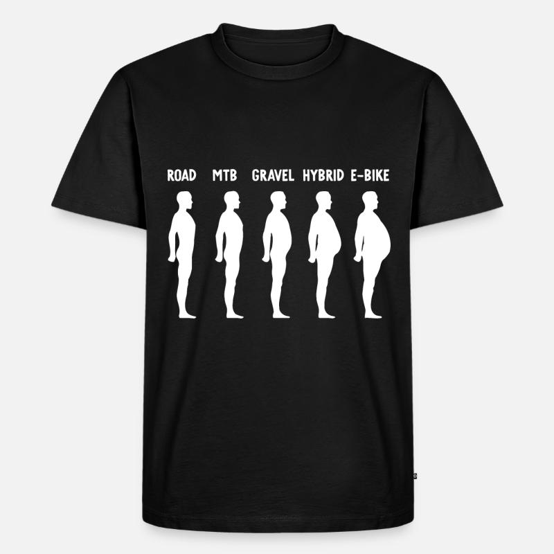 Evolution E-Biker - Men's Premium Organic T-Shirt - black