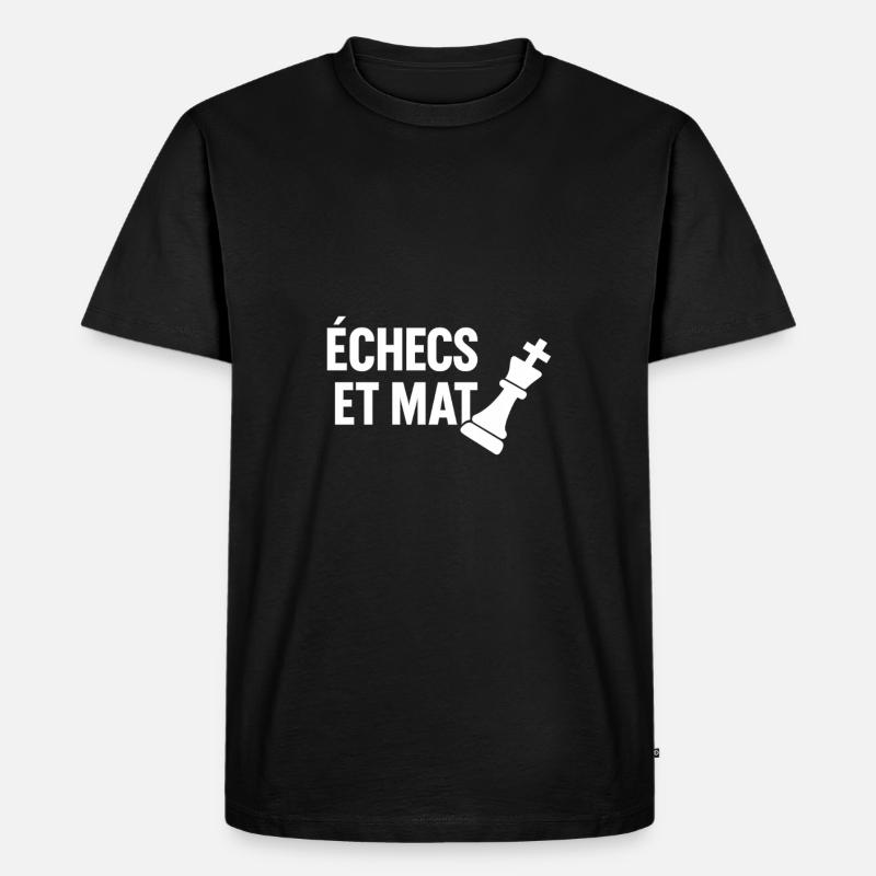 Schachmatt - Männer Premium Bio T-Shirt - Schwarz