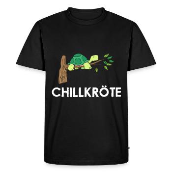 Chill Toad Sleep Shirt Nightgown Turtle - Men's Premium Organic T-Shirt - black - Front - Nico (187cm)