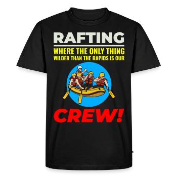 Rafting Team Raft Eau Vive Rafter Paddle Drôle - T-shirt Premium bio Homme - noir - Devant - Nico (187cm)
