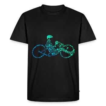 Handbike - Men's Premium Organic T-Shirt - black - Front - Nico (187cm)