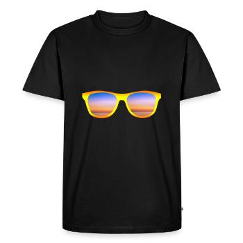 Sunglasses - Men's Premium Organic T-Shirt - black - Front - Nico (187cm)