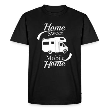 Wohnmobil Camping Shirt - Sweet Mobile Home - Männer Premium Bio T-Shirt - Schwarz - Vorne - Nico (187cm)