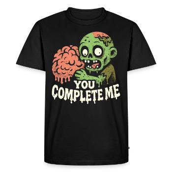 Halloween Zombie Black Humor Costume - Men's Premium Organic T-Shirt - black - Front - Nico (187cm)