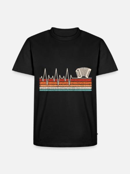 Harmonica Heartbeat - T-shirt Premium bio Homme - noir