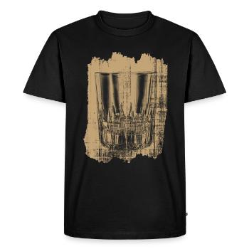 whisky - T-shirt Premium bio Homme - noir - Devant - Nico (187cm)