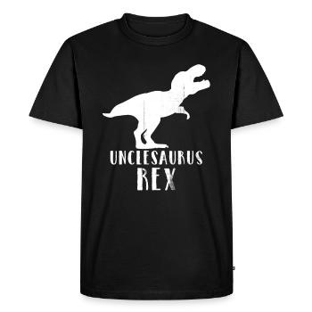 uncle - Men's Premium Organic T-Shirt - black - Front - Nico (187cm)