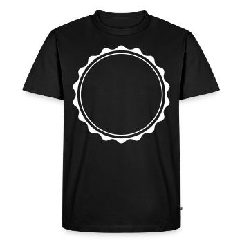 circle symbol blank emblem - Men's Premium Organic T-Shirt - black - Front - Nico (187cm)