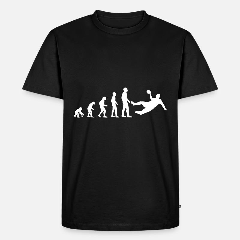 Handball Evolution T-Shirts - Männer Premium Bio T-Shirt - Schwarz