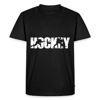 T-shirts de sports d'hiver de hockey - T-shirt Premium bio Homme - noir - Devant - Nico (187cm)