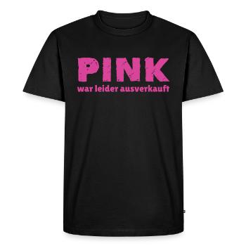 Pink était épuisé - T-shirt Premium bio Homme - noir - Devant - Nico (187cm)