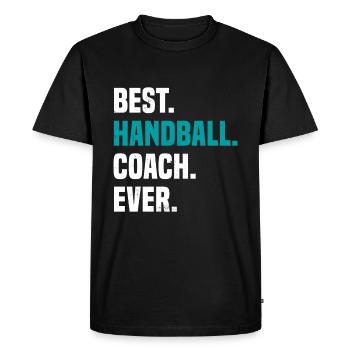 Meilleur entraîneur de handball - T-shirt Premium bio Homme - noir - Devant - Nico (187cm)