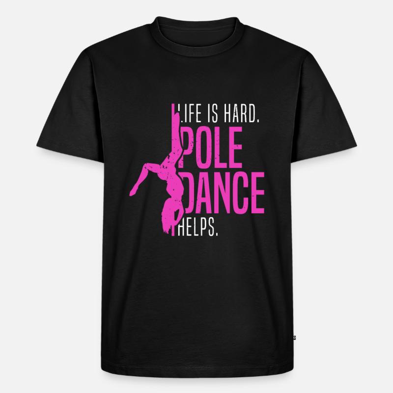 Cadeau de danseur de pole dance - T-shirt Premium bio Homme - noir