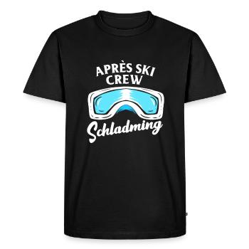 Apres Ski Schladming Crew Team Party vacances au ski - T-shirt Premium bio Homme - noir - Devant - Nico (187cm)