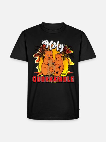 Quokka - Männer Premium Bio T-Shirt - Schwarz