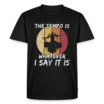 Cadeau de batteur de batterie cool - T-shirt Premium bio Homme - noir - Devant - Nico (187cm)