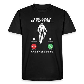 Cadeau de vélo de cycliste de course cool disant - T-shirt Premium bio Homme - noir - Devant - Nico (187cm)