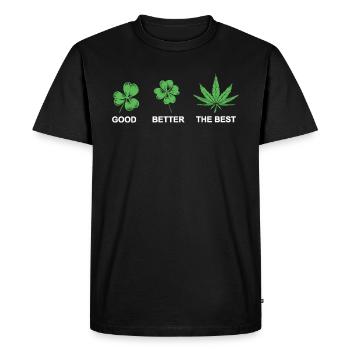 Cadeau de fumeur de marijuana cool - T-shirt Premium bio Homme - noir - Devant - Nico (187cm)