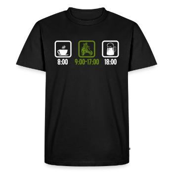 Cool cadeau de pilote de quad ATV - T-shirt Premium bio Homme - noir - Devant - Nico (187cm)