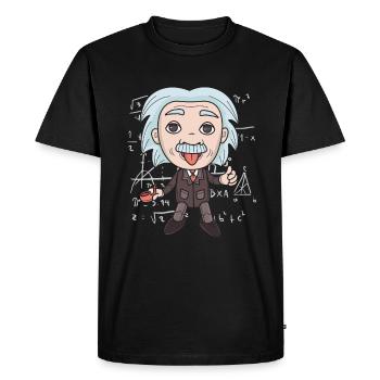 Cadeau drôle de physicien et scientifique - T-shirt Premium bio Homme - noir - Devant - Nico (187cm)