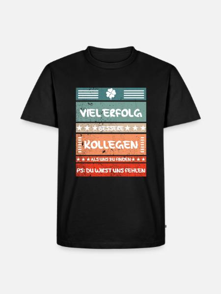 Abschiedsgeschenk für Arbeitskollegen - Männer Premium Bio T-Shirt - Schwarz
