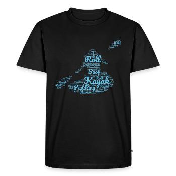 Kayak Kayaker Paddling - Men's Premium Organic T-Shirt - black - Front - Nico (187cm)
