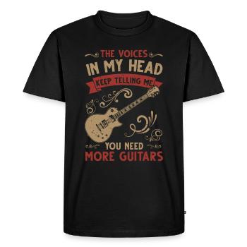 Musicien Guitariste Cadeau Guitariste - T-shirt Premium bio Homme - noir - Devant - Nico (187cm)