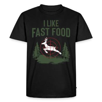 Hunter Forester Deer Hunting Game Hunting Gifts - Men's Premium Organic T-Shirt - black - Front - Nico (187cm)