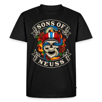 Neuss Biker Geschenk fils de Neuss Heimat - T-shirt Premium bio Homme - noir - Devant - Nico (187cm)