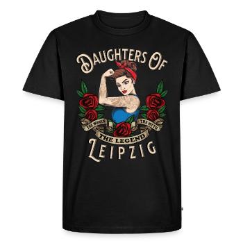 Leipzig Frau Geschenk filles de Leipzig Frauen - T-shirt Premium bio Homme - noir - Devant - Nico (187cm)
