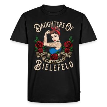 Bielefeld Frau Geschenk filles de Bielefeld - T-shirt Premium bio Homme - noir - Devant - Nico (187cm)