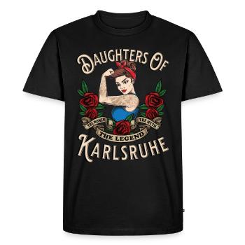 Karlsruhe Frau Geschenk filles de Karlsruhe - T-shirt Premium bio Homme - noir - Devant - Nico (187cm)