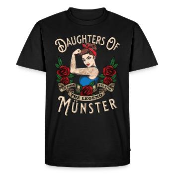 Münster Frau Geschenk filles de Münster Frauen - T-shirt Premium bio Homme - noir - Devant - Nico (187cm)