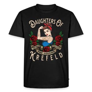 Krefeld Frau Geschenk filles de Krefeld Frauen - T-shirt Premium bio Homme - noir - Devant - Nico (187cm)