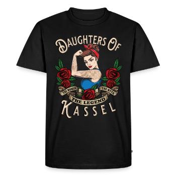 Kassel Frau Geschenk filles de Kassel Frauen - T-shirt Premium bio Homme - noir - Devant - Nico (187cm)