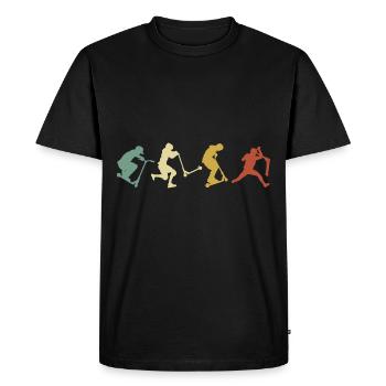 Vintage Cascade Scooter Scooter Cadeaux - T-shirt Premium bio Homme - noir - Devant - Nico (187cm)