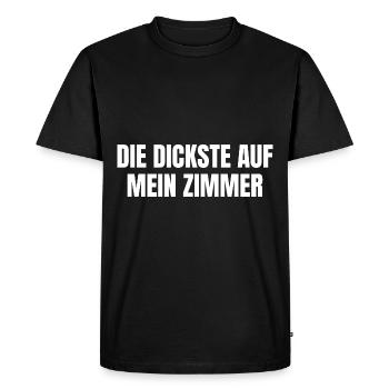 La chemise de soirée Malle la plus épaisse de ma chambre - T-shirt Premium bio Homme - noir - Devant - Nico (187cm)