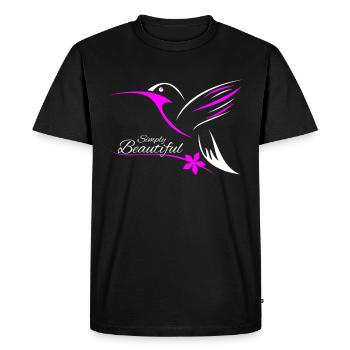 humming-bird - Men's Premium Organic T-Shirt - black - Front - Nico (187cm)