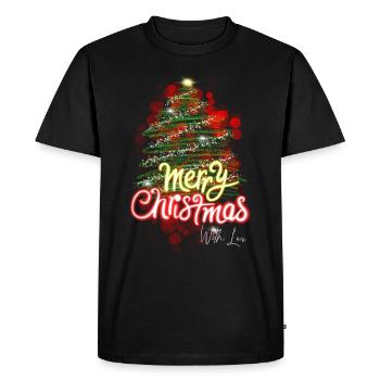 Merry Christmas - Men's Premium Organic T-Shirt - black - Front - Nico (187cm)