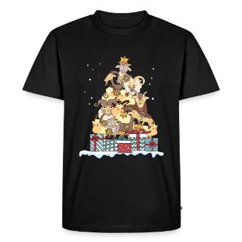 Chèvre chèvre geiss chèvre cadeau de noël - T-shirt Premium bio Homme - noir - Devant - Nico (187cm)