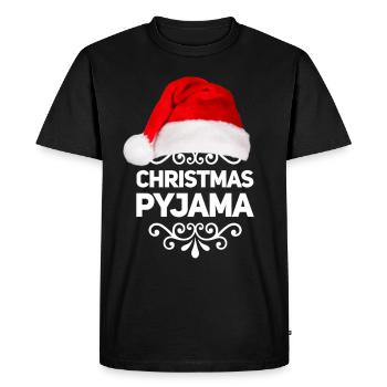 Pyjama de Noël - T-shirt Premium bio Homme - noir - Devant - Nico (187cm)