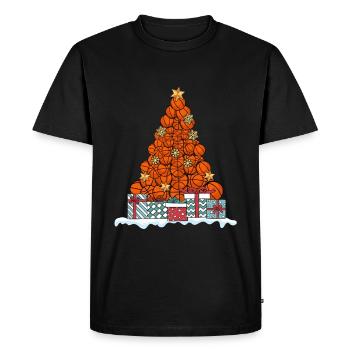 Basketball Basketballspieler Weihnachten Geschenk - Männer Premium Bio T-Shirt - Schwarz - Vorne - Nico (187cm)