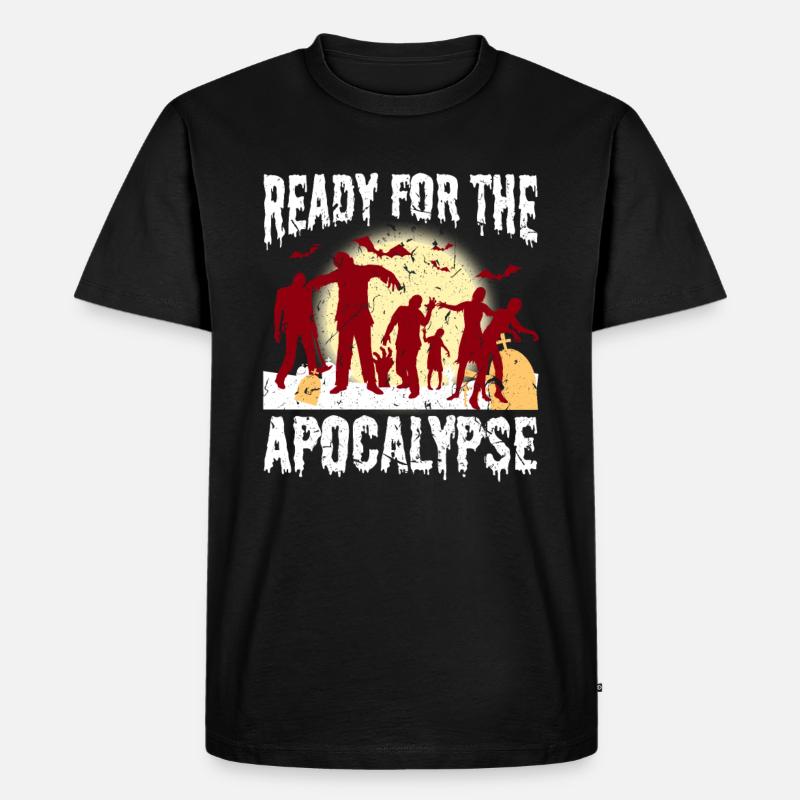 Zombie Apokalypse - Männer Premium Bio T-Shirt - Schwarz