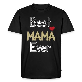 Cadeau pour la fête des Mères - T-shirt Premium bio Homme - noir - Devant - Nico (187cm)