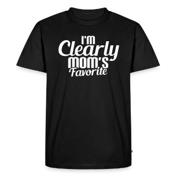 Le préféré de maman - T-shirt Premium bio Homme - noir - Devant - Nico (187cm)
