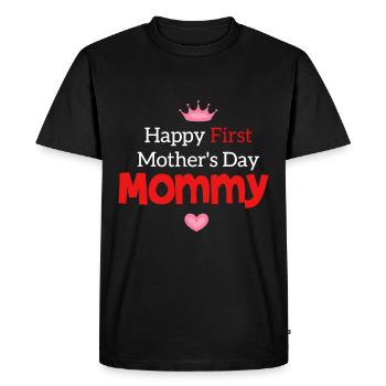 Happy Mothers Day Mother's Day Mother's Day Gift - Men's Premium Organic T-Shirt - black - Front - Nico (187cm)